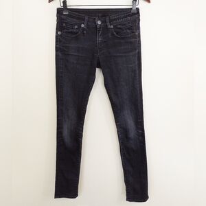 R13 Black Skinny Jeans Italian Stretch Denim Size 27 Style R13W0002-1